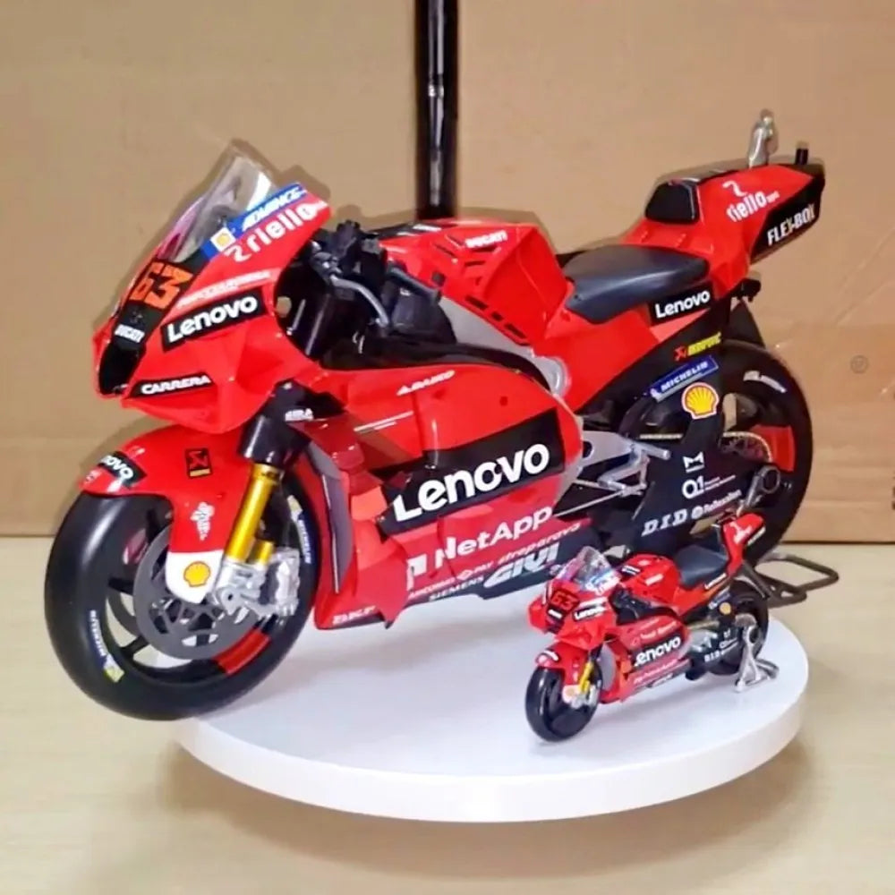 1/6 Scale Ducati MotoGP Bike Model Maisto #63 Bagnaia Alloy Racing Motorcycle