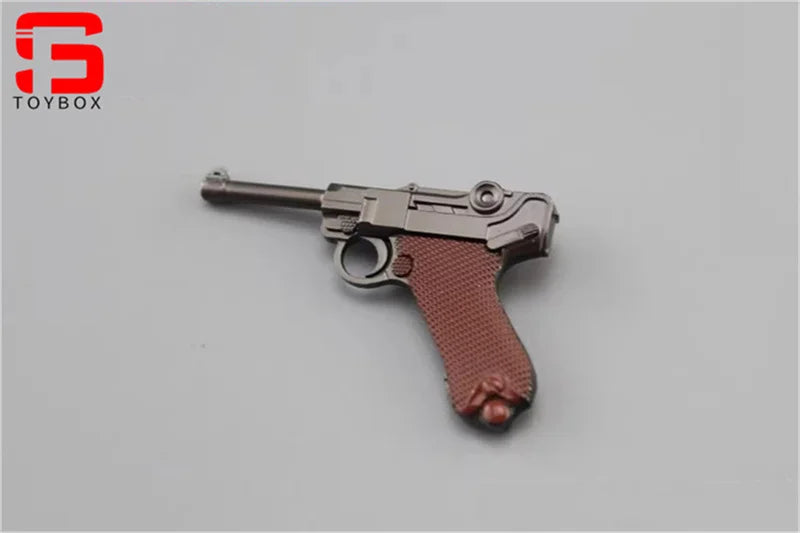 1/6 Scale Mini Model M1911 M1896 P38 PPK Revolver Pistol Handgun for 12'' Action Figure Soldier Dolls Military Collectible Accessory