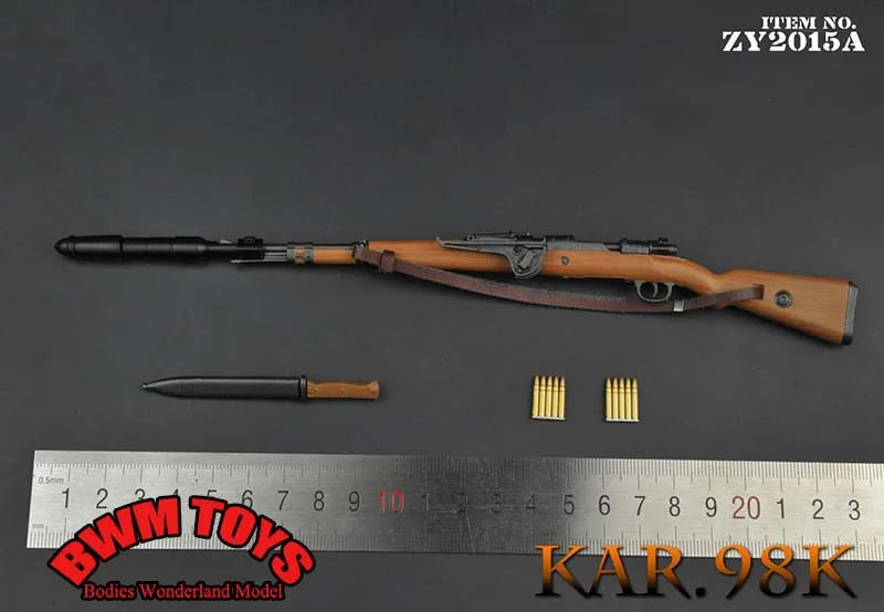 16 Types 1/6 Scale Plastic Military Assembly Mini 98K Rifle SVD SVDS USMC MSR M200 MK13 Sniper Gun Weapon Fit 12'' Action Figure