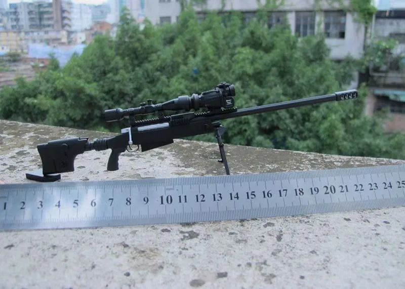 16 Types 1/6 Scale Plastic Military Assembly Mini 98K Rifle SVD SVDS USMC MSR M200 MK13 Sniper Gun Weapon Fit 12'' Action Figure