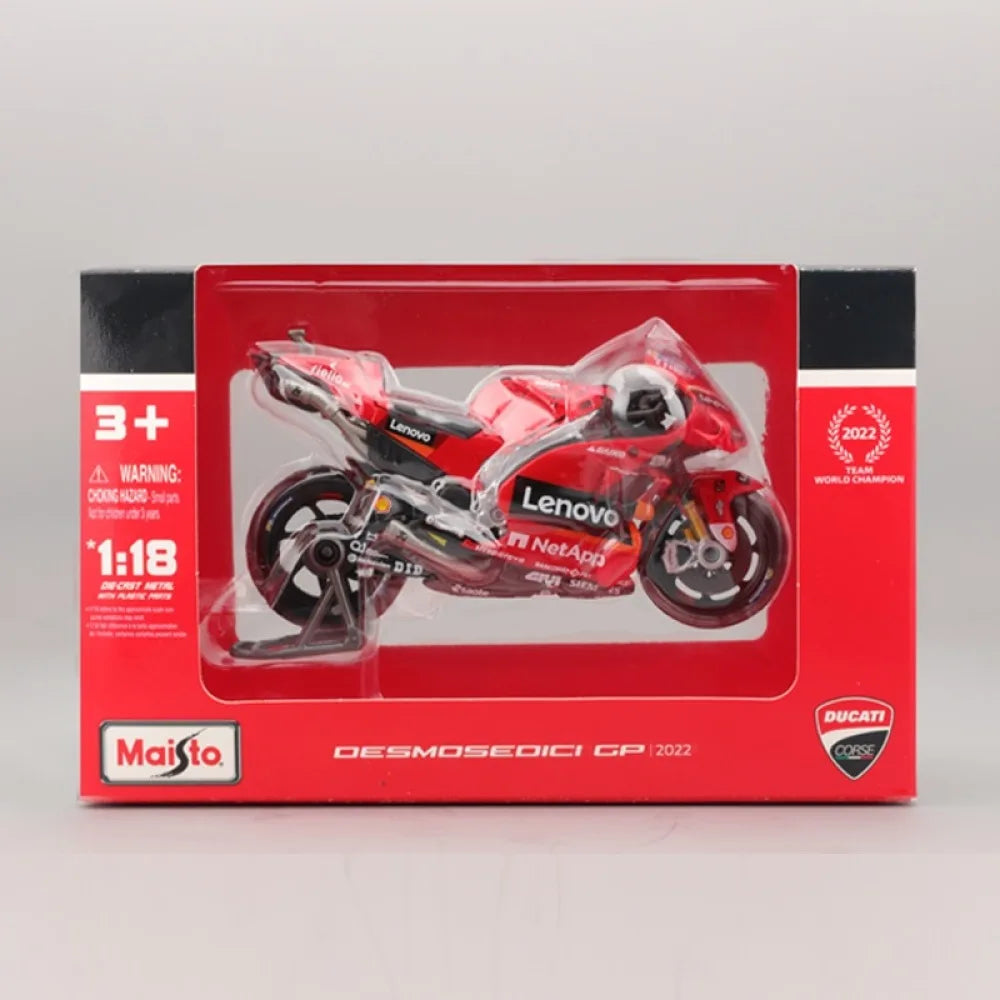 1/6 Scale Ducati MotoGP Bike Model Maisto #63 Bagnaia Alloy Racing Motorcycle