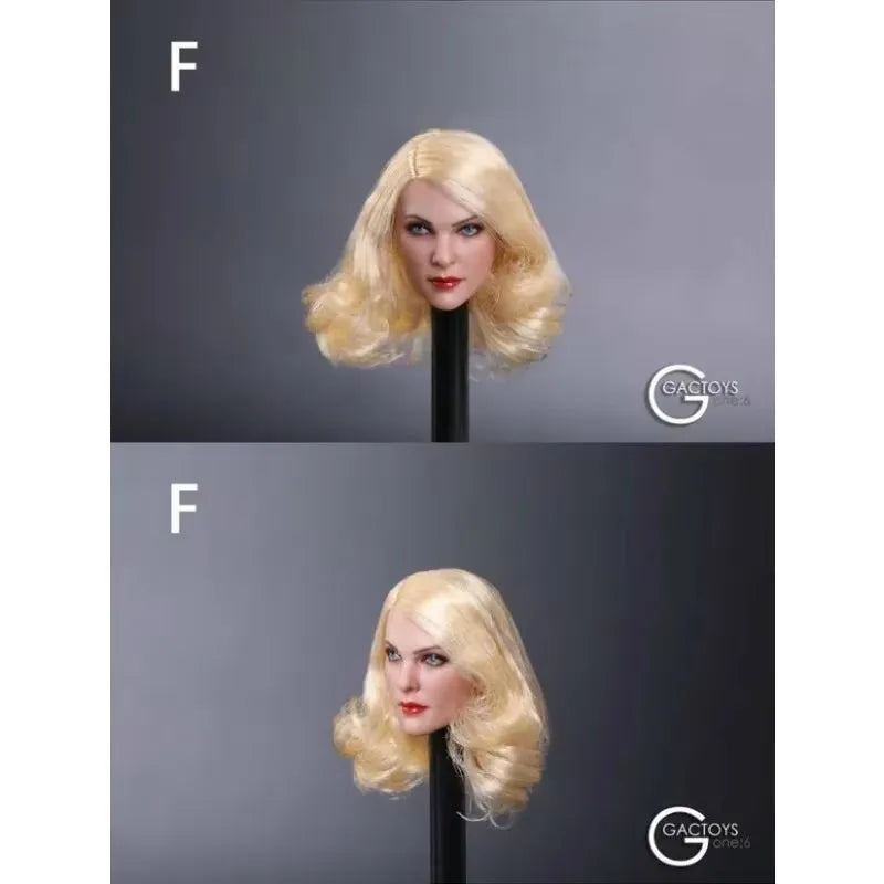 GC019 1/6 Female Head Sculpt Cold Face for 12'' Phicen TBLeague Action Figure