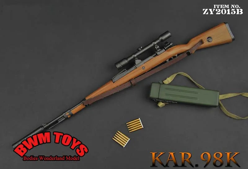 16 Types 1/6 Scale Plastic Military Assembly Mini 98K Rifle SVD SVDS USMC MSR M200 MK13 Sniper Gun Weapon Fit 12'' Action Figure