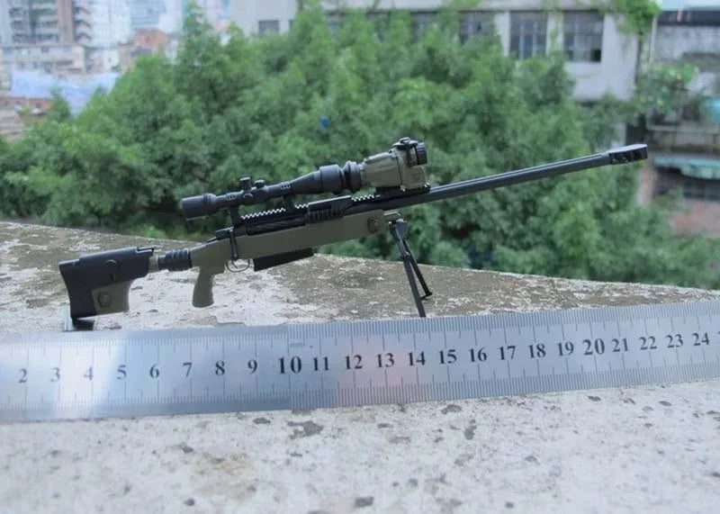 16 Types 1/6 Scale Plastic Military Assembly Mini 98K Rifle SVD SVDS USMC MSR M200 MK13 Sniper Gun Weapon Fit 12'' Action Figure