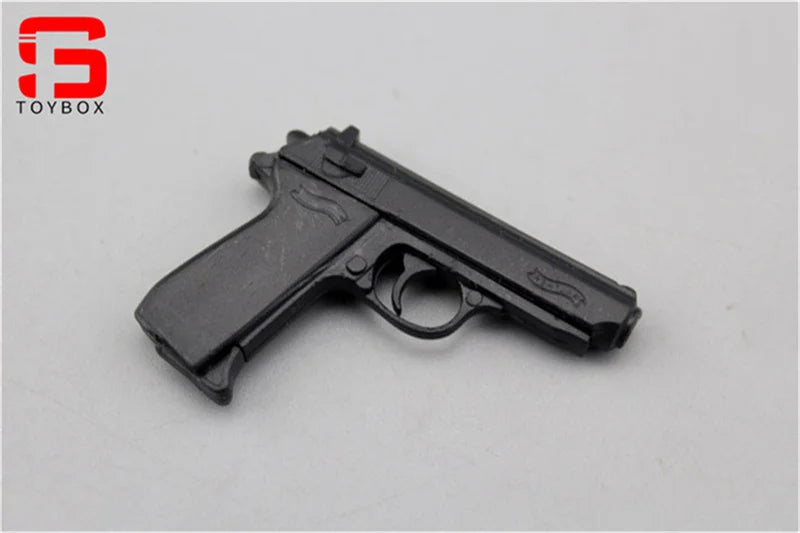 1/6 Scale Mini Model M1911 M1896 P38 PPK Revolver Pistol Handgun for 12'' Action Figure Soldier Dolls Military Collectible Accessory