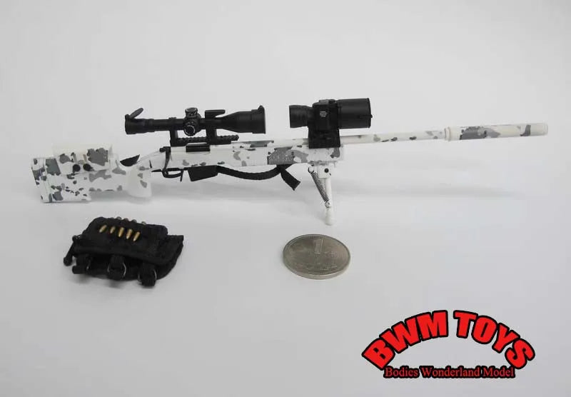 16 Types 1/6 Scale Plastic Military Assembly Mini 98K Rifle SVD SVDS USMC MSR M200 MK13 Sniper Gun Weapon Fit 12'' Action Figure