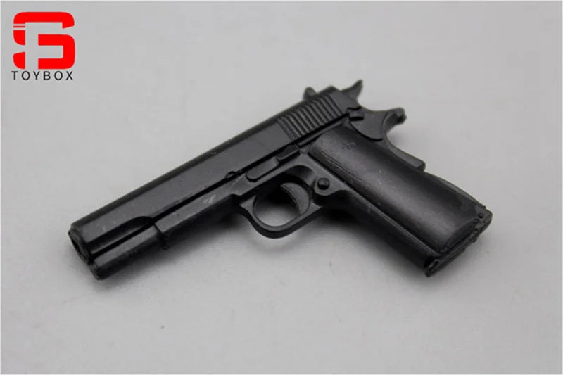 1/6 Scale Mini Model M1911 M1896 P38 PPK Revolver Pistol Handgun for 12'' Action Figure Soldier Dolls Military Collectible Accessory