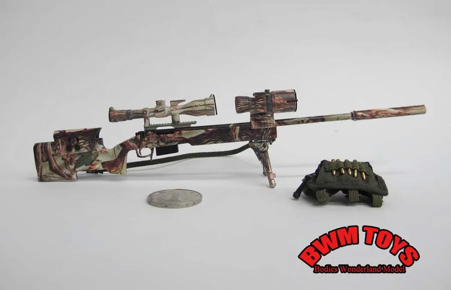 16 Types 1/6 Scale Plastic Military Assembly Mini 98K Rifle SVD SVDS USMC MSR M200 MK13 Sniper Gun Weapon Fit 12'' Action Figure