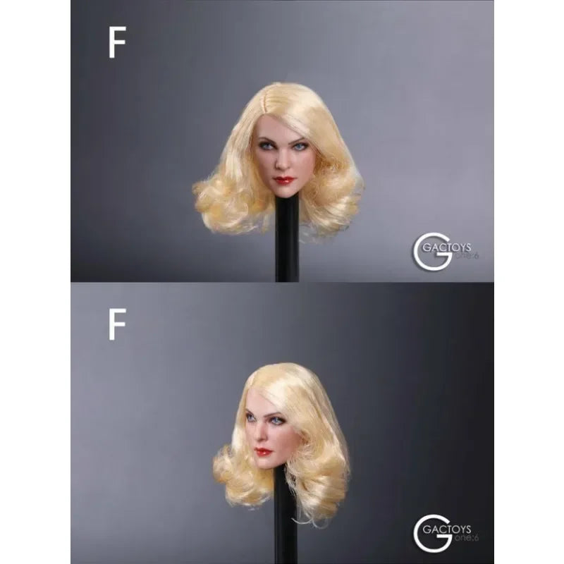 GC019 1/6 Female Head Sculpt Cold Face for 12'' Phicen TBLeague Action Figure