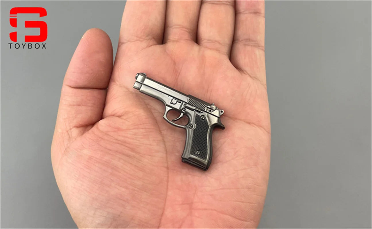 1/6 Scale Mini Model M1911 M1896 P38 PPK Revolver Pistol Handgun for 12'' Action Figure Soldier Dolls Military Collectible Accessory