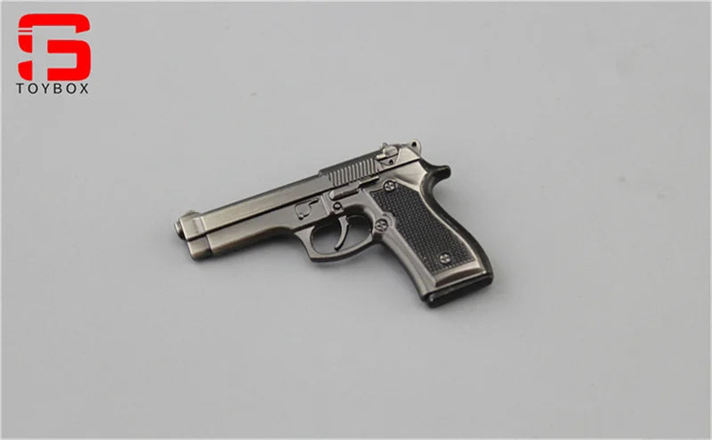 1/6 Scale Mini Model M1911 M1896 P38 PPK Revolver Pistol Handgun for 12'' Action Figure Soldier Dolls Military Collectible Accessory