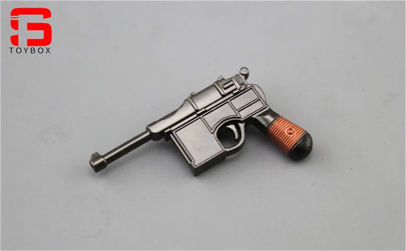 1/6 Scale Mini Model M1911 M1896 P38 PPK Revolver Pistol Handgun for 12'' Action Figure Soldier Dolls Military Collectible Accessory