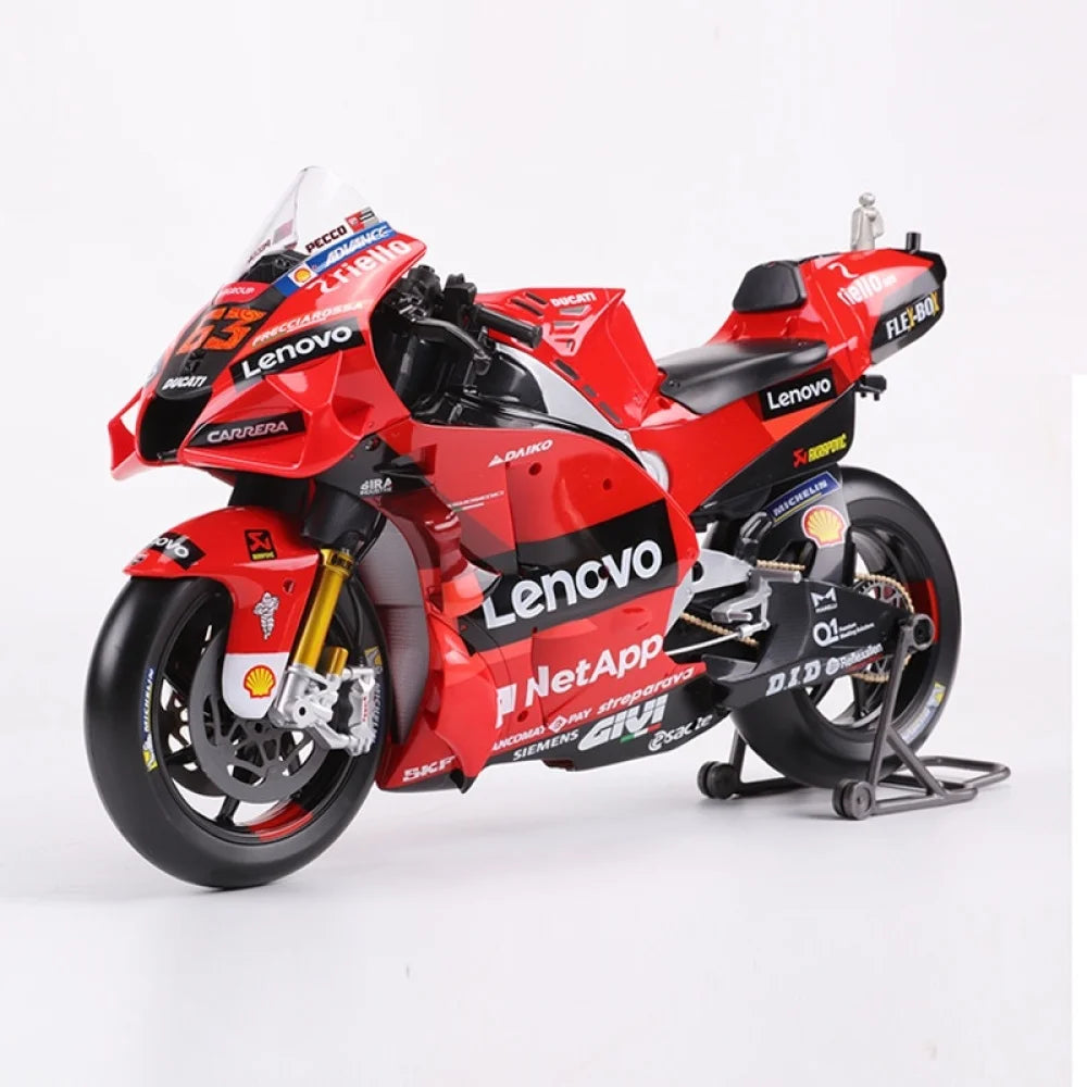 1/6 Scale Ducati MotoGP Bike Model Maisto #63 Bagnaia Alloy Racing Motorcycle
