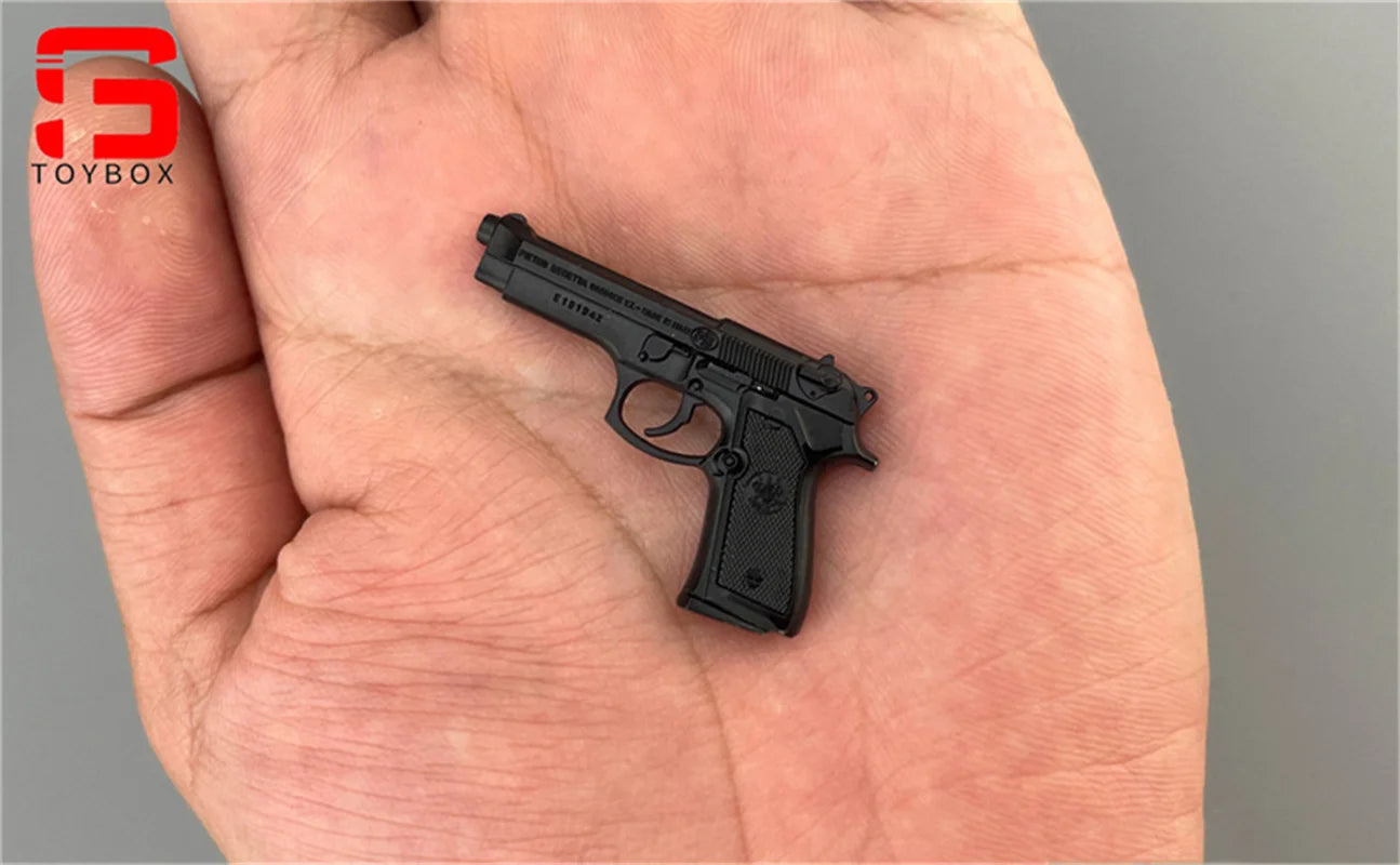 1/6 Scale Mini Model M1911 M1896 P38 PPK Revolver Pistol Handgun for 12'' Action Figure Soldier Dolls Military Collectible Accessory