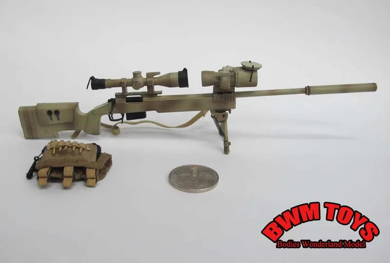 16 Types 1/6 Scale Plastic Military Assembly Mini 98K Rifle SVD SVDS USMC MSR M200 MK13 Sniper Gun Weapon Fit 12'' Action Figure