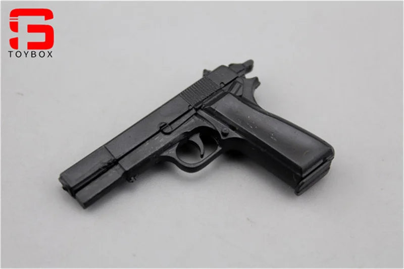 1/6 Scale Mini Model M1911 M1896 P38 PPK Revolver Pistol Handgun for 12'' Action Figure Soldier Dolls Military Collectible Accessory