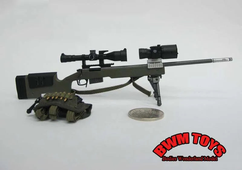 16 Types 1/6 Scale Plastic Military Assembly Mini 98K Rifle SVD SVDS USMC MSR M200 MK13 Sniper Gun Weapon Fit 12'' Action Figure